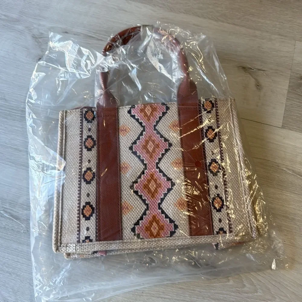 Wrangler Tote Bag Western Purses for Women Shoulder Boho Aztec Handbags NWT - Picture 4 of 4